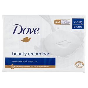 Dove beauty cream bar deep moisture for soft skin Bars 2 x 90 g
