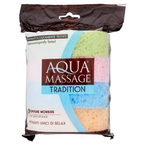 Aquamassage Tradition Spugne Morbide 4 pz