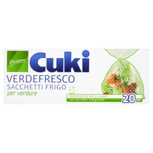 Cuki Conserva Verdefresco Sacchetti frigo per verdure (29x42cm - 20 pezzi)