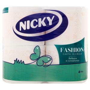 Nicky Fashion Carta Igienica 4 pz