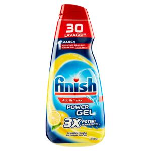 Finish Power Gel Lemon liquido lavastoviglie 30 lavaggi 600 ml