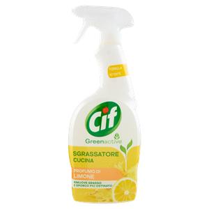 Cif Greenactive Sgrassatore Cucina Olio Essenziale di Limone 650 ml
