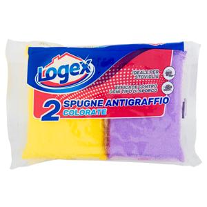 Logex Spugne Antigraffio Colorate 2 pz