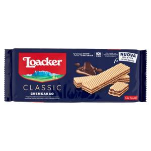 Loacker Wafer Classic Cremkakao con crema al cacao e cioccolato 175 g