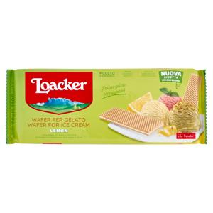 Loacker Wafer per Gelato Lemon con crema al limone di Sicilia 150 g