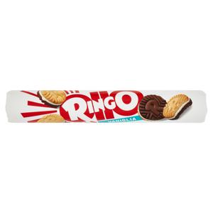 Ringo Vaniglia Biscotti Farciti con Crema Vaniglia Snack Merenda Tubo 165g