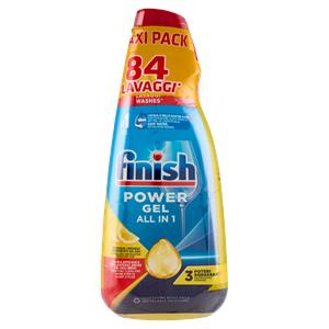 Finish Power Gel Lemon 2 x 42 lavaggi liquido lavastoviglie 2 x 940 ml