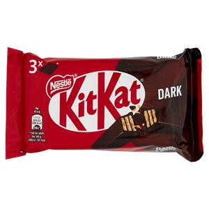 NESTLÉ KITKAT Dark Wafer ricoperto da Cioccolato Fondente 3 snack da 41,5 g