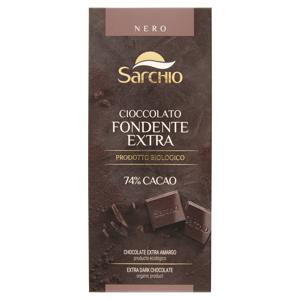 Sarchio Nero Cioccolato Fondente Extra 74% Cacao 80 g