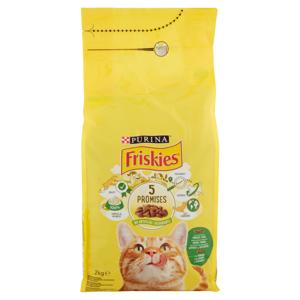 PURINA FRISKIES Gatto con un gustoso mix di Coniglio e Pollo e con Verdure 2 kg