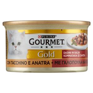PURINA GOURMET Gold Dadini in Salsa con Tacchino e Anatra 85 g