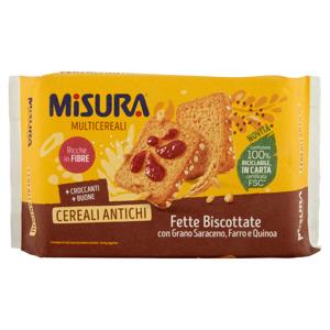 Misura Multicereali Fette Biscottate con Grano Saraceno, Farro e Quinoa 320 g