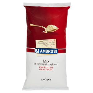 Ambrosi Mix di formaggi stagionati Freschi di Grattugia 1000 g