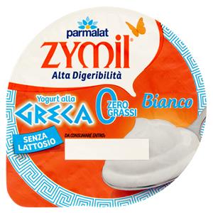 ZYMIL Alta Digeribilità Senza Lattosio Yogurt alla Greca Zero Grassi Bianco 150 g