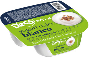 Yogurt bianco con granella di nocciola gr 150