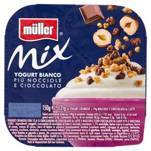 müller Mix Yogurt Bianco Più Nocciole e Cioccolato 150 g