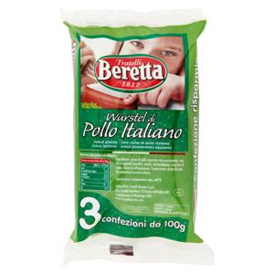 Fratelli Beretta Wurstel di Pollo Italiano 3 x 100 g