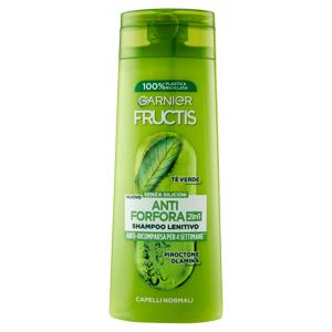 Garnier Fructis Shampoo Antiforfora 2in1 lenitivo, per capelli normali, 250 ml