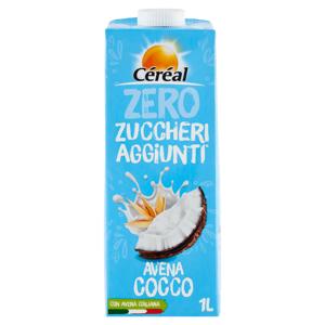 Céréal Zero Zuccheri Aggiunti Avena Cocco drink, bevanda vegetale con avena italiana - 1 L