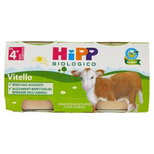 HiPP Biologico Vitello Omogeneizzato con Carne 2 x 80 g