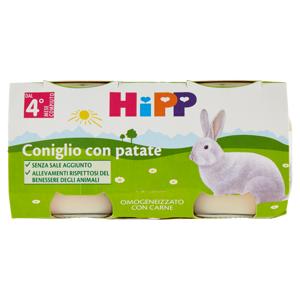 HiPP Coniglio con patate Omogeneizzato con Carne 2 x 80 g