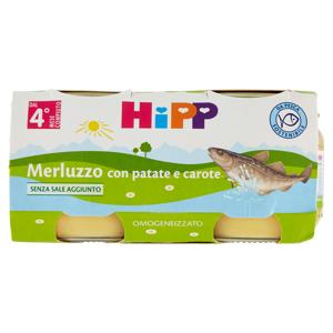 HiPP Merluzzo con patate e carote Omogeneizzato 2 x 80 g