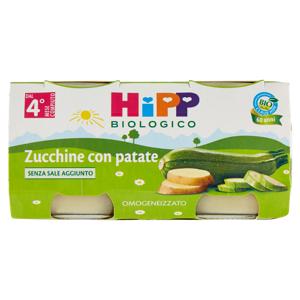 HiPP Biologico Zucchine con patate Omogeneizzato 2 x 80 g