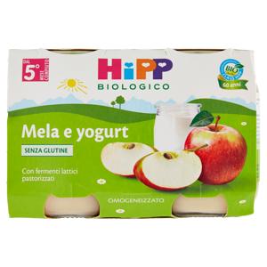 HiPP Biologico Mela e yogurt Omogeneizzato 2 x 125 g