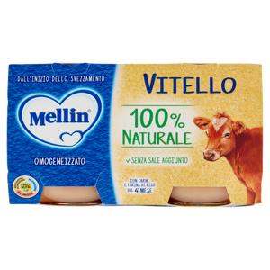Mellin Vitello 100% Naturale Omogeneizzato 2 x 120 g
