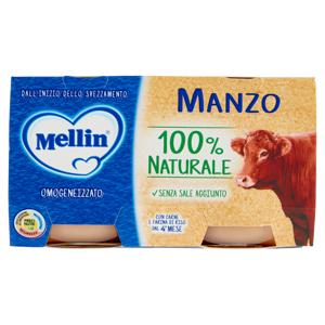 Mellin Manzo 100% Naturale Omogeneizzato 2 x 120 g