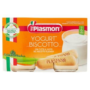 Plasmon Yogurt* Biscotto Omogeneizzato con Fermenti Lattici Pastorizzati 2 x 120 g