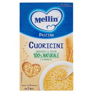 MELLIN Pastina 100% Naturale Cuoricini con farina Grano Tenero 320 g