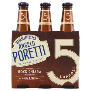Birrificio Angelo Poretti Birra 5 Luppoli Bock Chiara 3x 33 cl