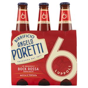 Birrificio Angelo Poretti Birra 6 Luppoli Bock Rossa 3x 33 cl