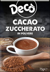 Cacao zuccherato gr 75