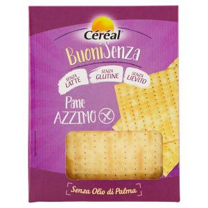 Céréal BuoniSenza Pane Azzimo Senza Glutine Senza Lievito Senza Olio di Palma, gluten free - 180 g