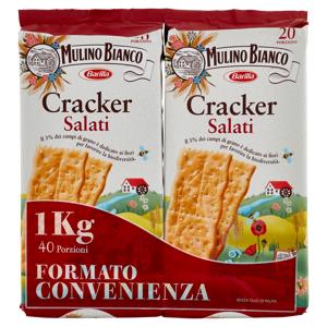 Mulino Bianco Cracker Salati con Farina Sostenibile 500g X2
