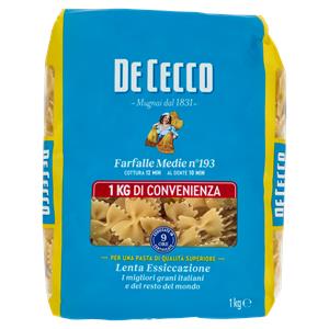 De Cecco Farfalle Medie n° 193 1 kg