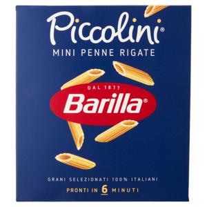 Barilla Pasta Piccolini Mini Penne Rigate 100% Grano Italiano 500 g