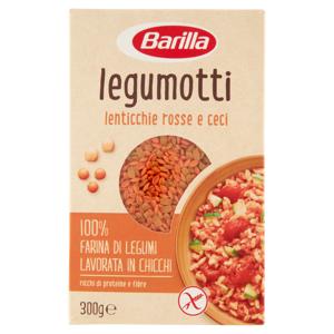 Barilla Legumotti Lenticchie Rosse e Ceci in Chicchi 100% Farina di Legumi 300g