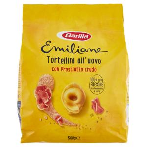 Barilla Emiliane Tortellini con Prosciutto Crudo Pasta all'Uovo Ripiena 500g