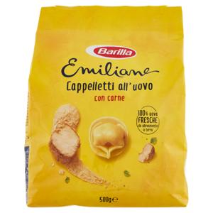 Barilla Emiliane Cappelletti Pasta all'Uovo ripiena con Carne 500 g