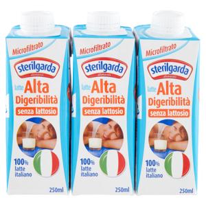 sterilgarda latte Alta Digeribilità senza lattosio Microfiltrato 3 x 250 ml