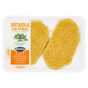 Amadori Ortaiola cotoletta saporita con spinaci 0,220 kg