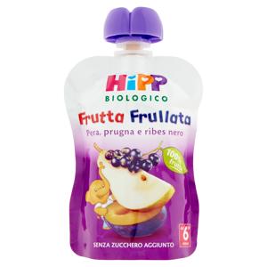 HiPP Biologico Frutta Frullata Pera, prugna e ribes nero 90 g