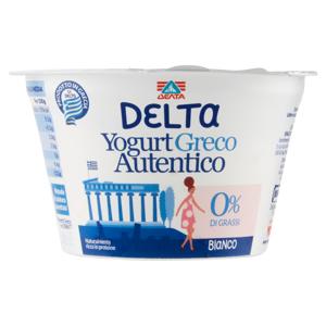 Delta Yogurt Greco Autentico 0% di Grassi Bianco 150 g