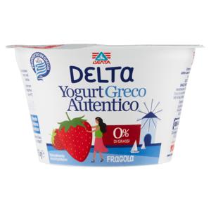 Delta Yogurt Greco Autentico 0% di Grassi Fragola 150 g