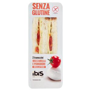 Ibis Snack 2 tramezzini Mozzarella e Pomodori Senza Glutine 150 g