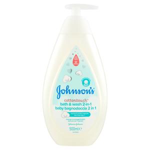 Johnson's Baby Bagnodoccia Cotton Touch 2In1, Ideato Per La Pelle Del Neonato, 500 ml