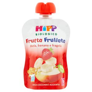 HiPP Biologico Frutta Frullata Mela, banana e fragola 90 g